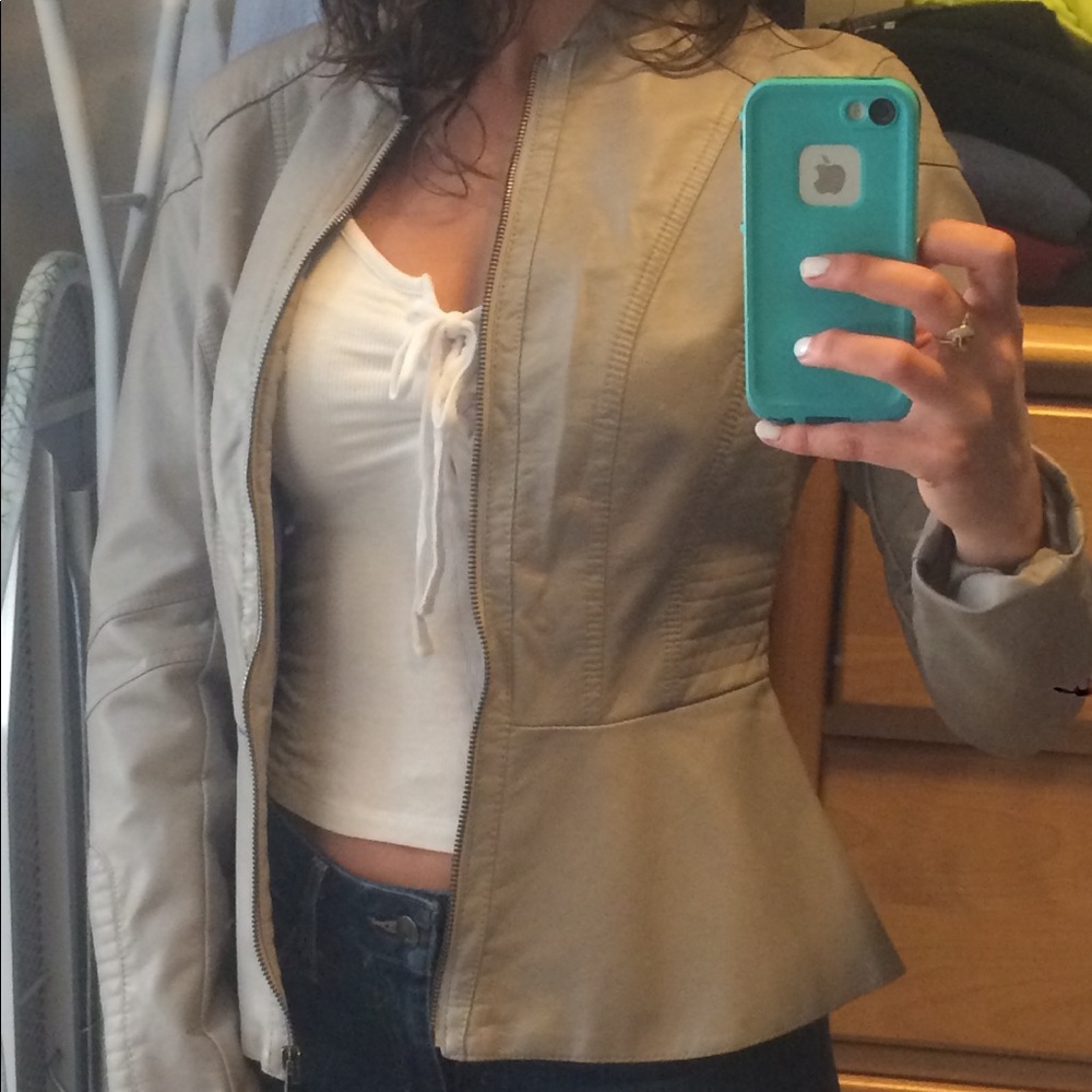 Vegan Leather Moto Jacket